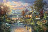 Thomas Kinkade Nature's Paradise painting